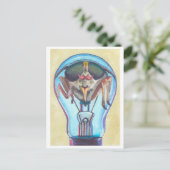 "Insect Bulb" Surreal Art Briefkaart van Ashazart (Staand voorkant)