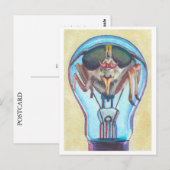 "Insect Bulb" Surreal Art Briefkaart van Ashazart (Voorkant / Achterkant)