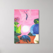 Insect Butterfly Transformation Painting Artwork Canvas Afdruk (Voorkant)