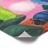 Insect Butterfly Transformation Painting Artwork Poster (Hoek)