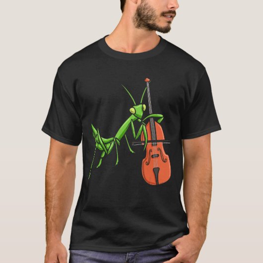 Insect Collect Bug Catching Entomologist Violin T-shirt (Voorkant)