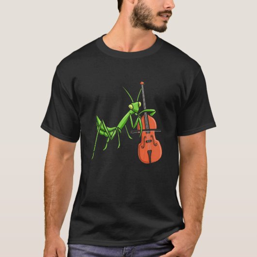 Insect Collect Bug Catching Entomologist Violin T-shirt (Voorkant)