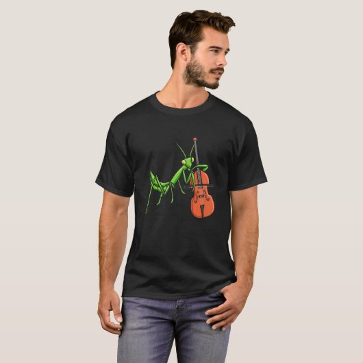 Insect Collect Bug Catching Entomologist Violin T-shirt (Voorkant volledig)