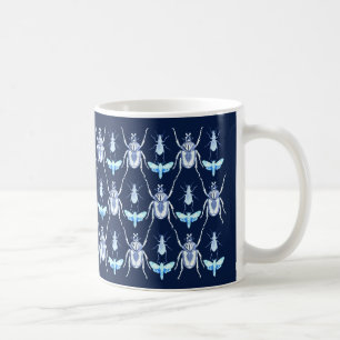 Insect Design, Goliath + Moths, Blue Koffiemok