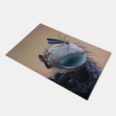 Insect dichtbij de kop deurmat (Schuin)