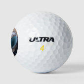 Insect dichtbij de kop golfballen (Logo)