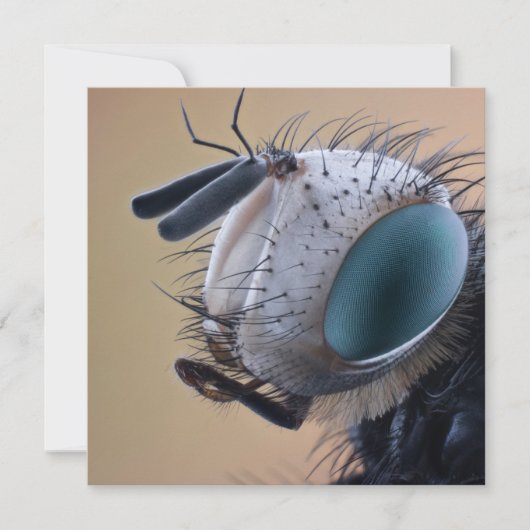 Insect dichtbij de kop kaart (Voorkant)