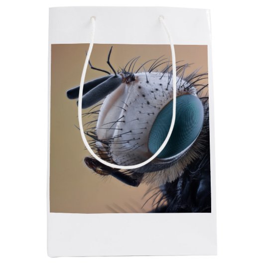 Insect dichtbij de kop medium cadeauzakje (Voorkant)