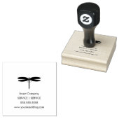 Insect Dragonfly Pest Business Logo Rubberstempel (Gestempeld)