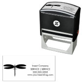 Insect Dragonfly Pest Business Logo Zelfinktende Stempel (In situ)