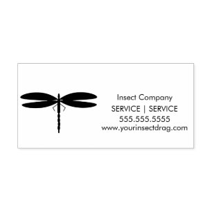 Insect Dragonfly Pest Business Logo Zelfinktende Stempel