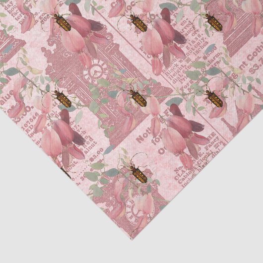  Insect en Newsprint Tissuepapier (Detail)