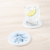  Insect | Entomologie | Beetels | Blauw Zandsteen Onderzetter (Zijkant)