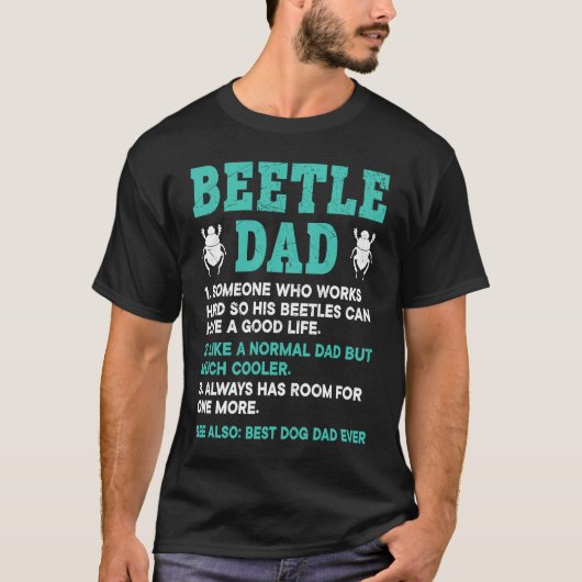 Insect  Entomology Future Entomologist Beetle Dad T-shirt (Voorkant)