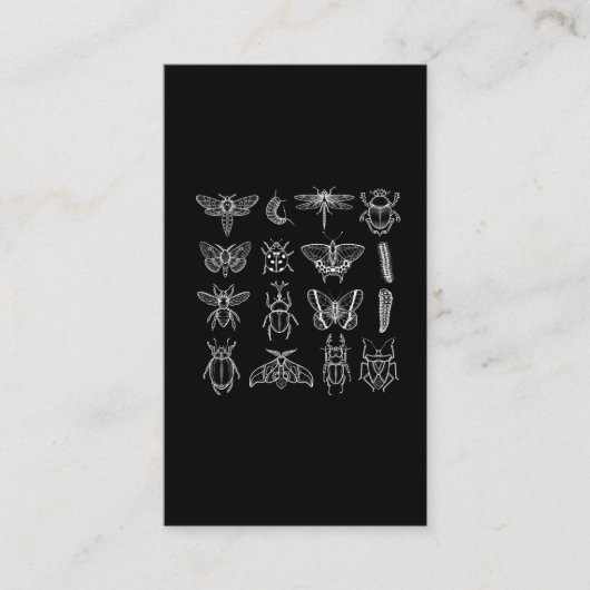 Insect Funny Entomologist Bug Catcher Entomology Visitekaartje (Voorkant)