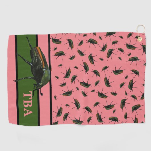 Insect Golf Towel Golfhanddoek (Horizontaal)