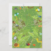 Insect Insect Uitnodiging, Chalkboard Kaart (Achterkant)