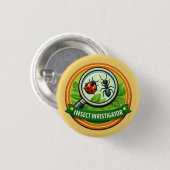 insect investigator Explorer | Kids Outdoor Award Ronde Button 3,2 Cm (Voorkant /achterkant)