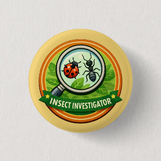 insect investigator Explorer | Kids Outdoor Award Ronde Button 3,2 Cm