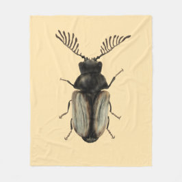Insect Lover Beetle Art Fleece Deken