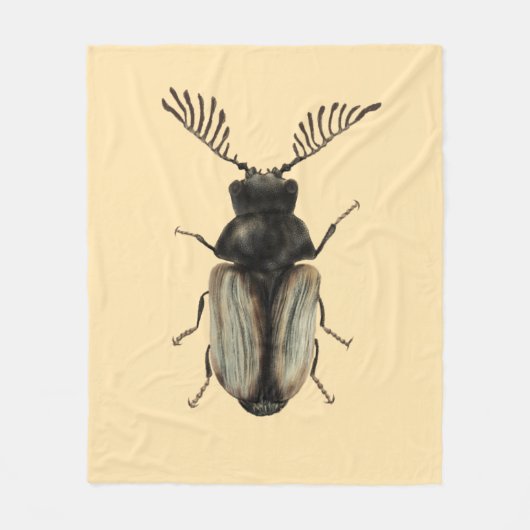 Insect Lover Beetle Art Fleece Deken (Voorkant)
