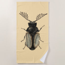 Insect Lover Beetle Art Strandlaken