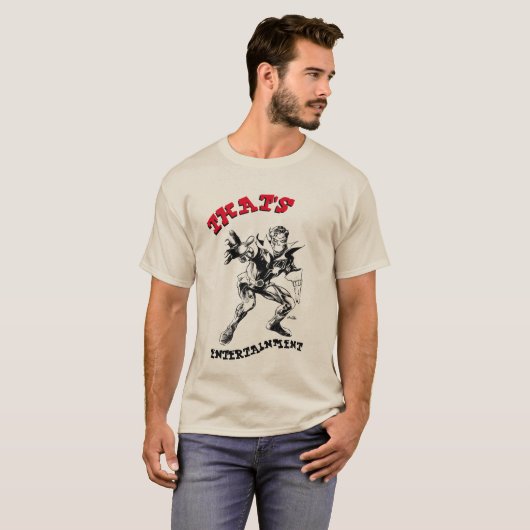 INSECT MAN RETRO ONTWERP! T-SHIRT (Voorkant volledig)