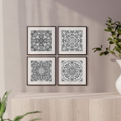 Insect Mandala Art Aangepaste kleur Muurkunst Sets