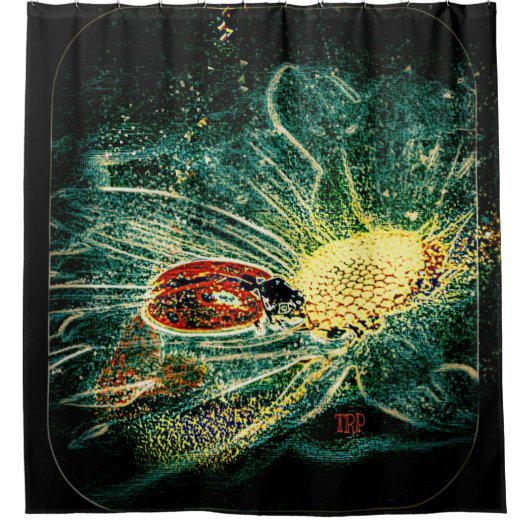 Insect Models: Ladybug Life 01-03 Douchegordijn (Voorkant)