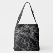 Insect Models: Mooie Butterflies 08 Crossbody Tas (Achterkant)