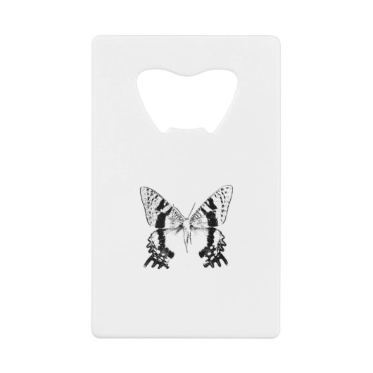Insect Moth Black Creditkaart Flessenopener (Voorkant)
