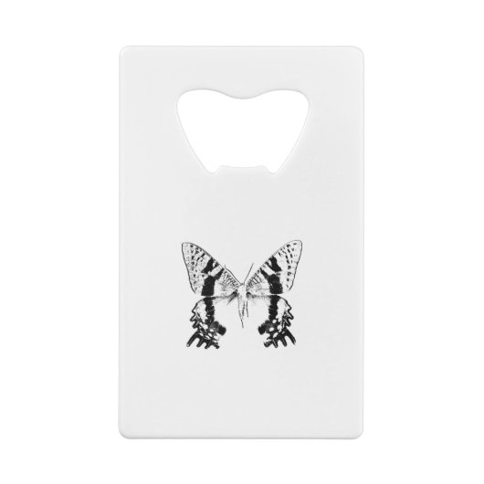 Insect Moth Black Creditkaart Flessenopener (Achterkant)