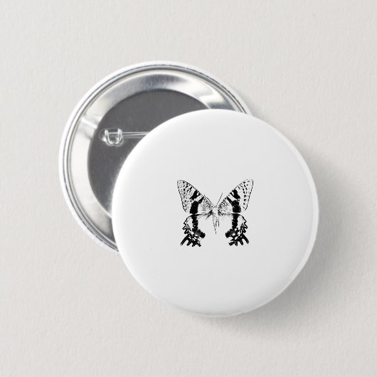 Insect Moth Black Ronde Button 5,7 Cm (Voorkant /achterkant)
