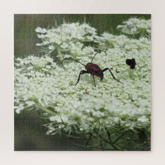 Insect op Elderflower Jigzaag Puzzle Legpuzzel (Verticaal)