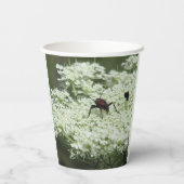 Insect op Elderflower Papieren Bekers (Achterkant)