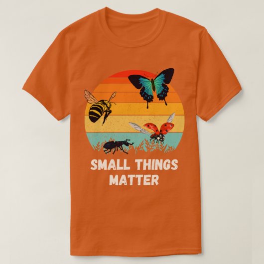 Insect Small Des Bugs Entomology T-shirt (Design voorkant)