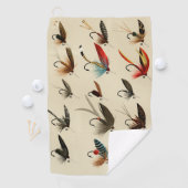 -Insect Trout Flies Wings Golfhanddoek (Insitu)