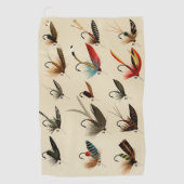 -Insect Trout Flies Wings Golfhanddoek (Voorkant)