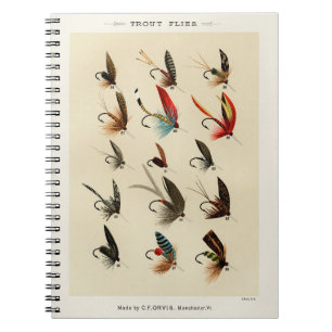 -Insect Trout Flies Wings Notitieboek