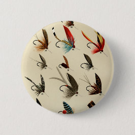 -Insect Trout Flies Wings Ronde Button 5,7 Cm