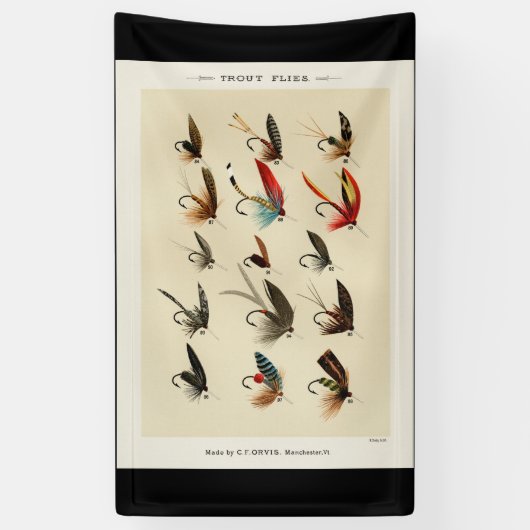 -Insect Trout Flies Wings Spandoek (Verticaal)