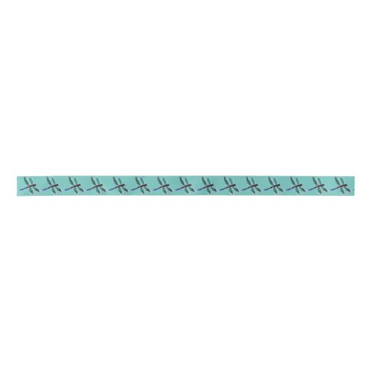 Insecte Art Beauful Dragonfly Satijnen Lint (Voorkant)