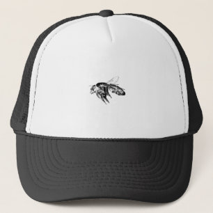 Insecte bijen zwart trucker pet