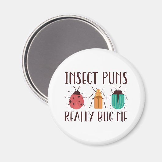 Insecte Puns is me echt bedut Magneet (Voorkant / Achterkant)