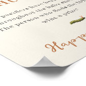 Insecten Baby shower Fopspeen Hunt Poster (Hoek)