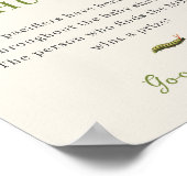  Insecten Baby shower Fopspeen Hunt Poster (Hoek)