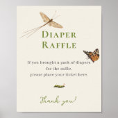  Insecten Baby shower Luier Raffle Poster (Voorkant)