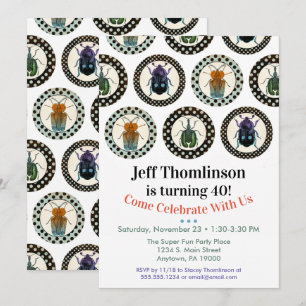 Insecten Birthday Invitation Science Party Kaart