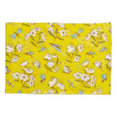 Insecten Bloemen Vlinders: Zomer Naadloze Patte Kussensloop (Achterkant)