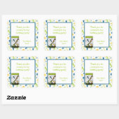 Insecten Bug Jar Verjaardagsfeestje Favor Treat Ba Vierkante Sticker (Vel)